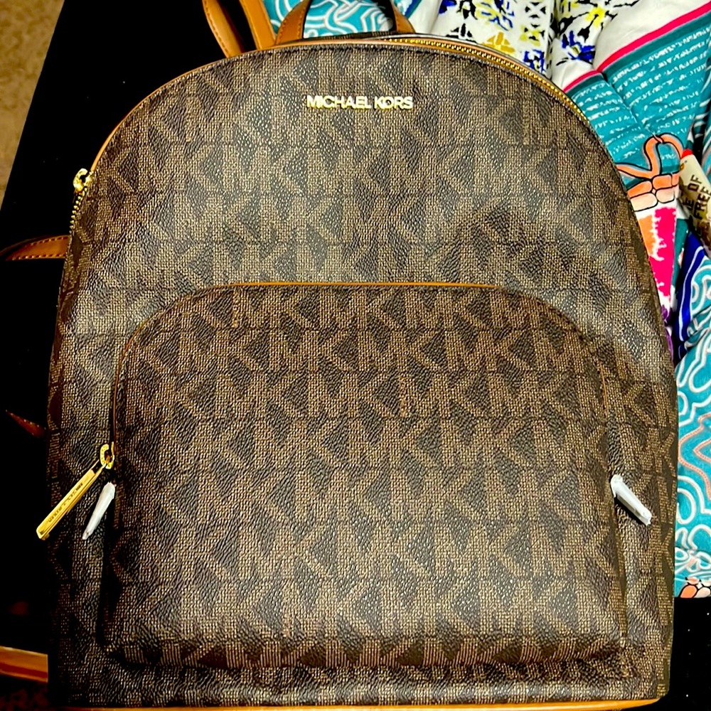 Michael Kors Brown Backpack